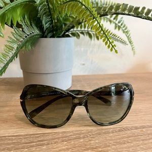 Tory Burch Butterfly Green Marble Sunglasses
